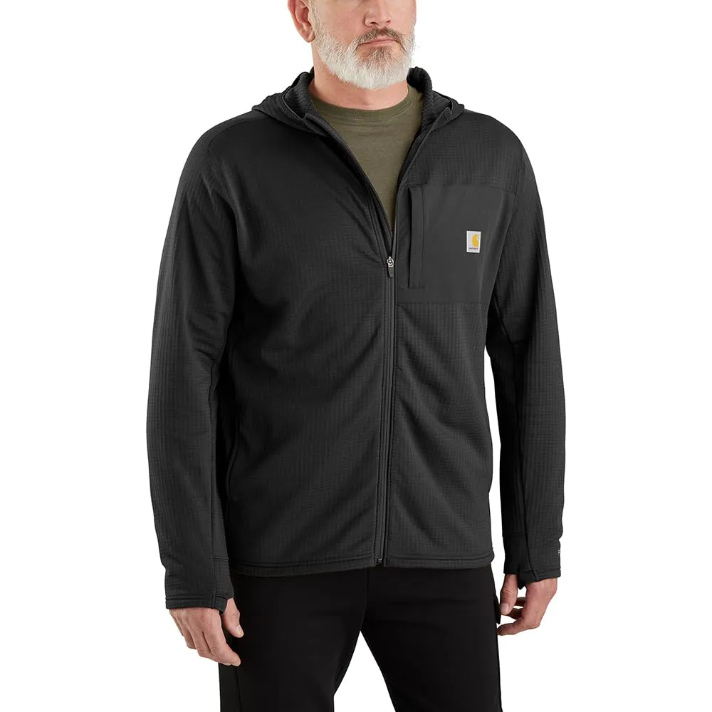 Carhartt 106625 Men's Force Relaxed Fit Full-Zip Long-Sleeve Hooded T-Shirt